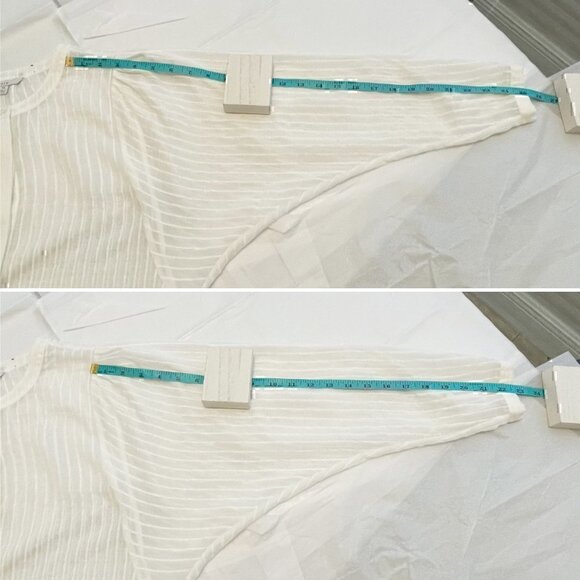 Joie Rashelda Sheer Striped Blouse - Picture 16 of 16